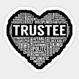 Trustee Heart Sticker